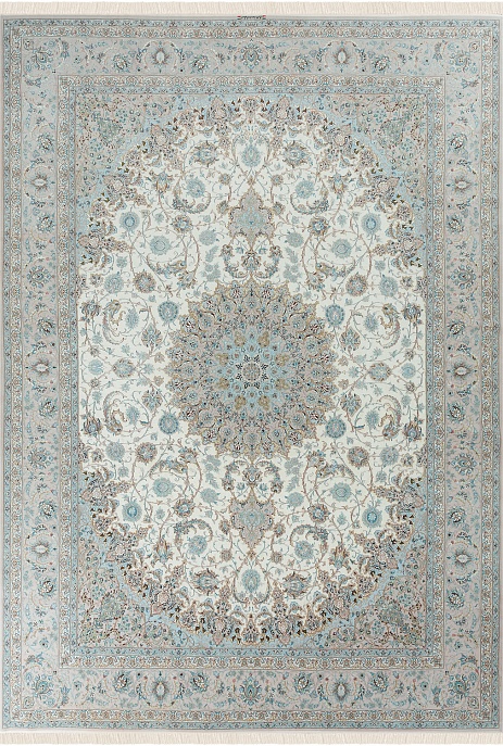 Иранский ковер из шерсти и шёлка «ISFAHAN IR» 15-28A-KARAMI