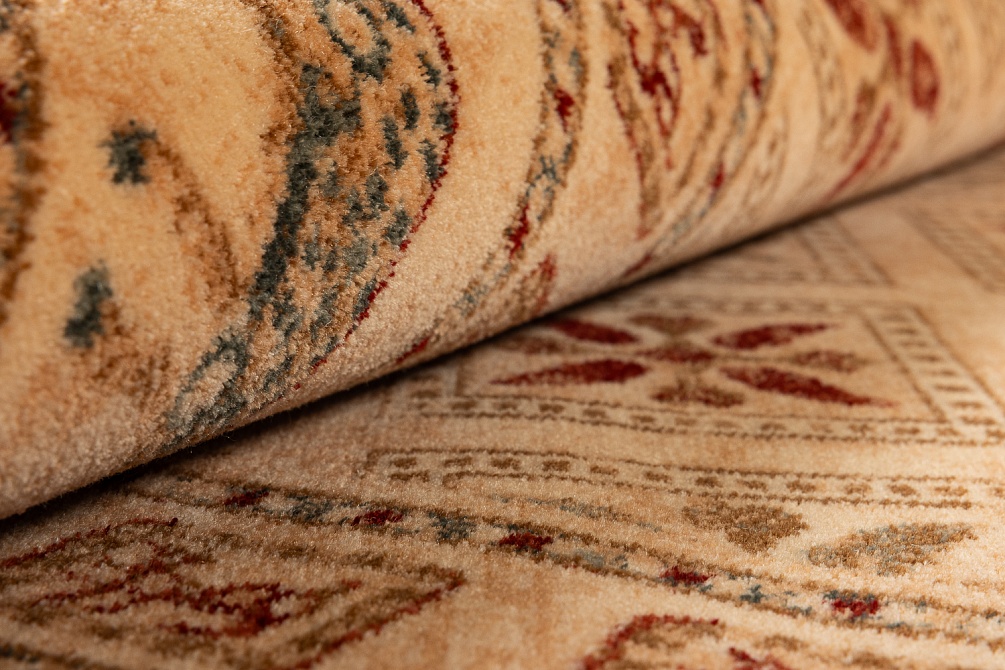 Бельгийский ковер из шерсти «KASHQAI» 4301-100(Round) 4