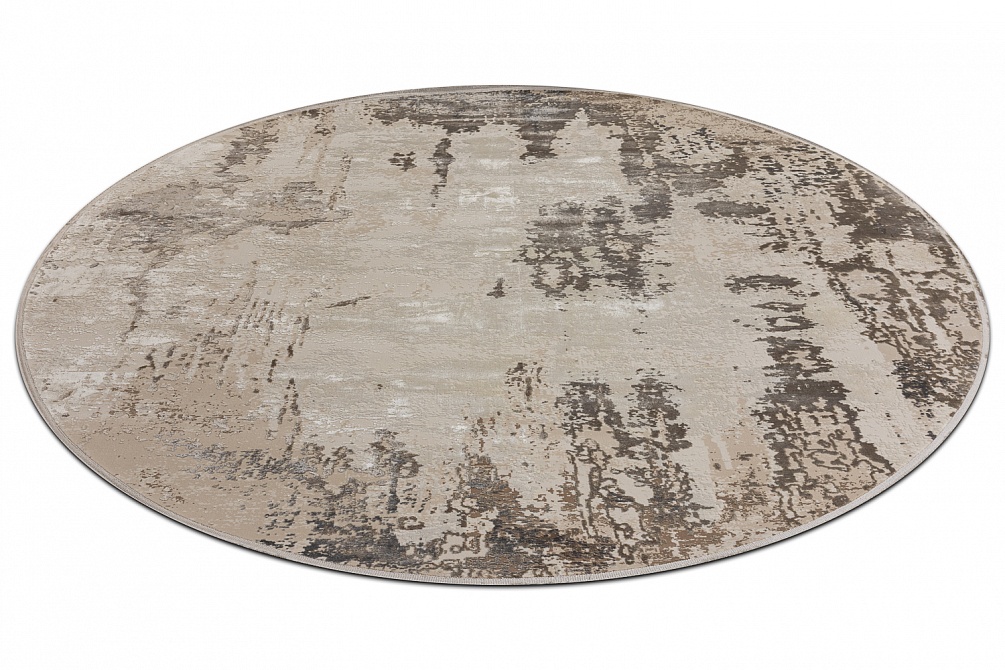 Турецкий ковер из эвкалиптового шёлка и акрила «CHERUTTI» 1935-BGE(Round) 3