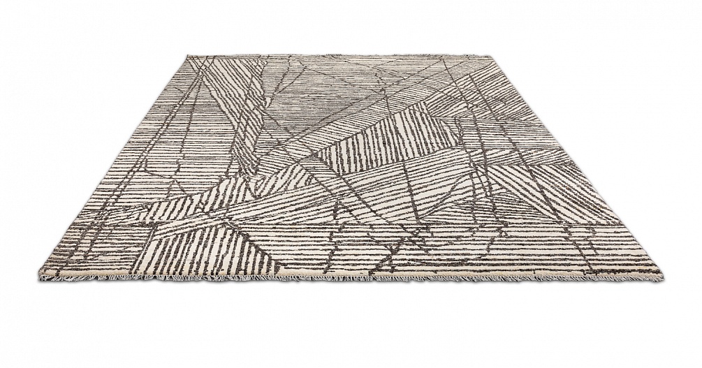 Индийский ковер из шерсти «SORRENTO» CE4610-IVORY-M.BROWN