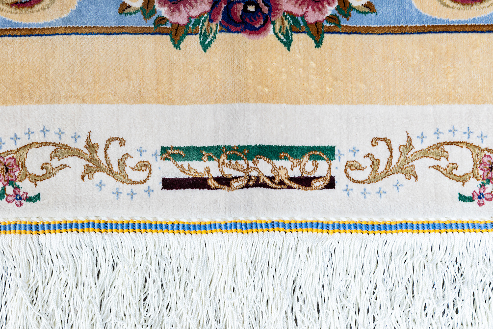 Иранский ковёр из шёлка и модала «MASTERPIECE QUM» 011-21-PROVENCE-BEIGE
