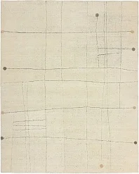 Индийский ковер из шерсти и хлопка «SORRENTO» LCA1519-U.WHITE-U.WHITE 1