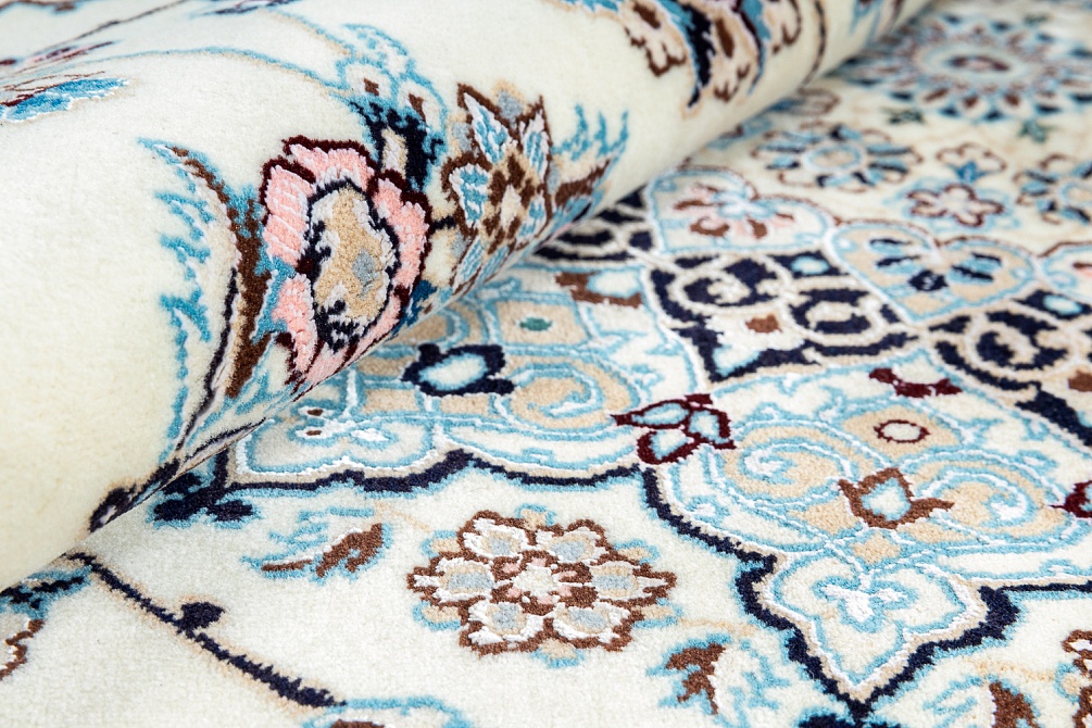 Иранский ковер из шерсти и шёлка «NAIN 6LA» 21-002