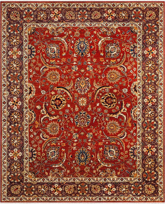 Пакистанский ковер из шерсти «QADAM» RED-LIV(245X306)
