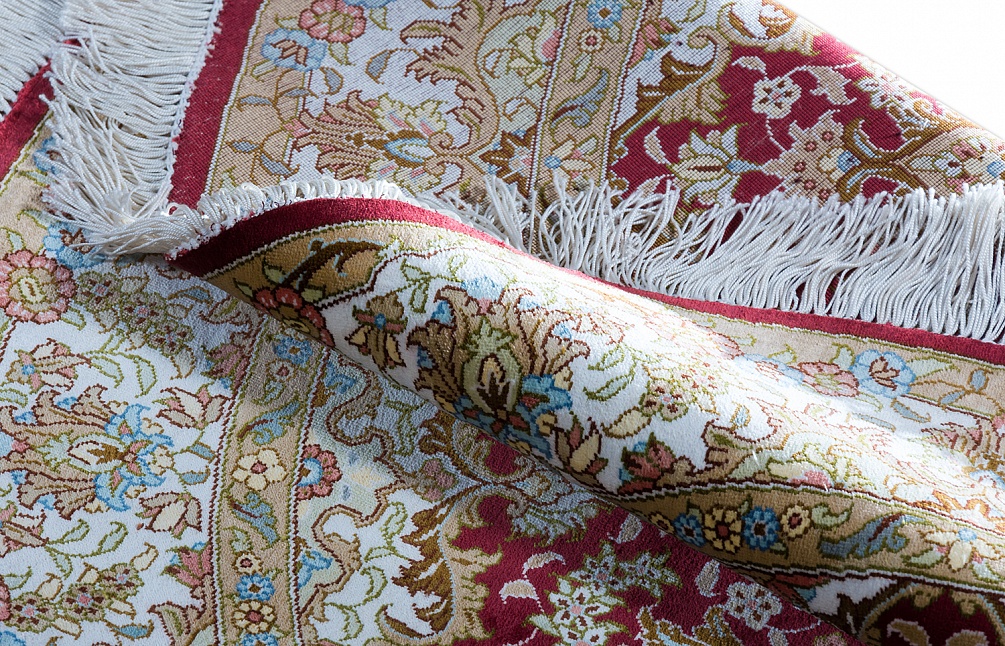 Иранский ковер из шёлка «QUM MM IR» 14-231-IR KASHI(Round)