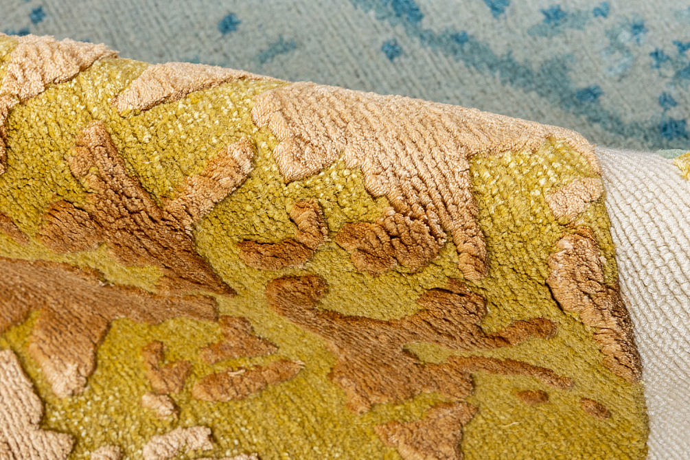 Непальский ковер из шерсти и эвкалиптового шёлка «CERAMICS» CERAMICS01-MLT