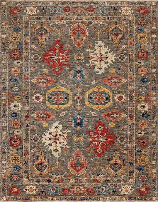 Пакистанский ковер из шерсти «KAZAK ROYAL» 252932-BROWN-BROWN 1