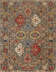 Пакистанский ковер из шерсти «KAZAK ROYAL» 252932-BROWN-BROWN 1