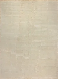 Индийский ковер из шёлка и шерсти «BLANC DE BLANCS» KE-2441 1