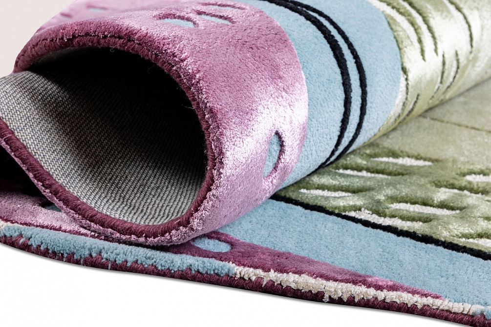 Китайский ковер из эвкалиптового шёлка и шерсти «RIVIERA» MOSS