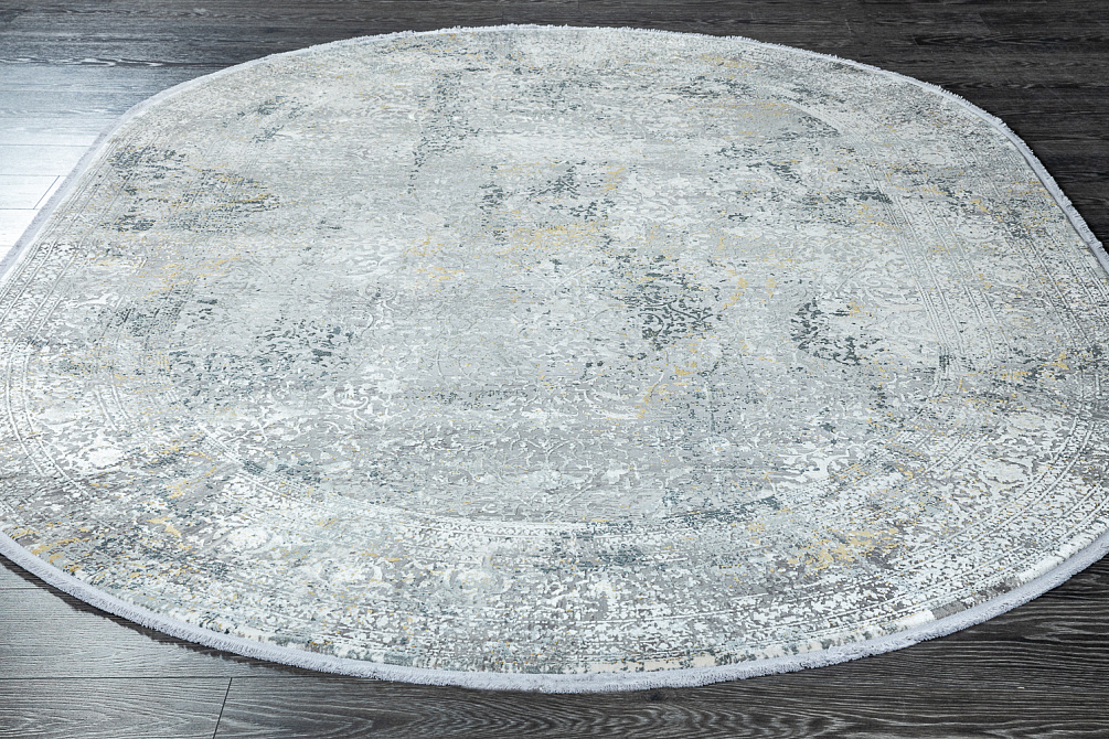 Турецкий ковёр из эвкалиптового шёлка и акрила «VERSAİLLES PALACE» M203A-C-AGRY-ANT(Oval)