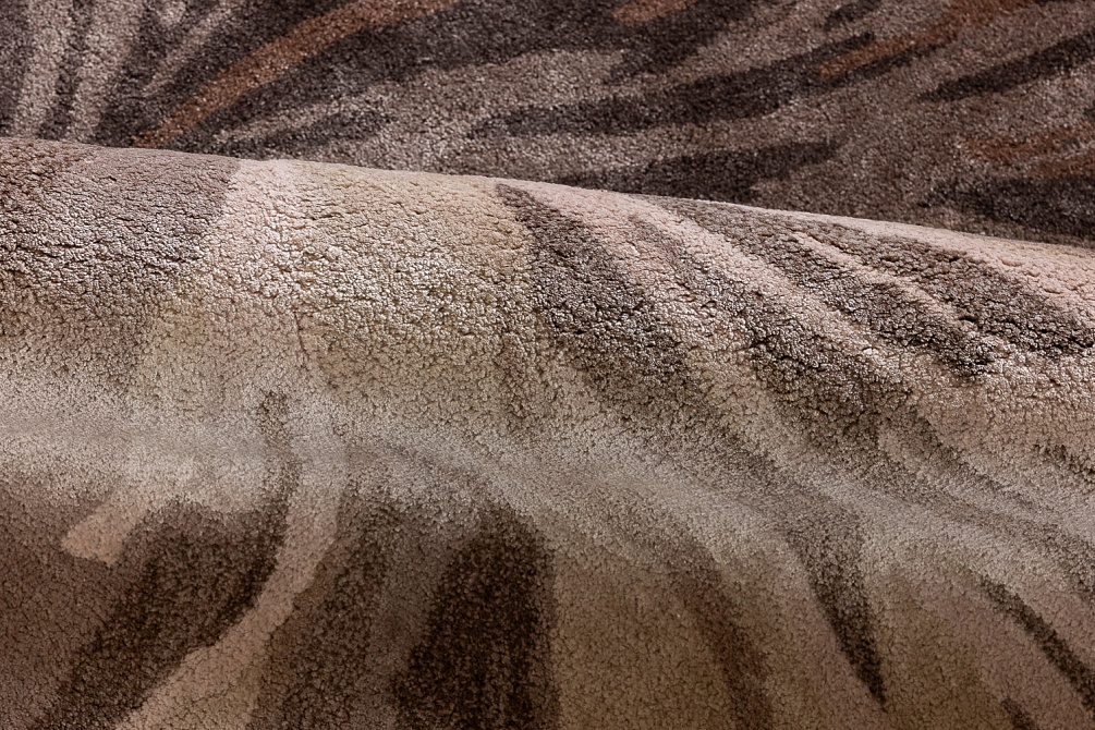 Индийский ковер из шерсти и эвкалиптового шёлка «VELVET MIRAGE» DAHLIA TAUPE 4