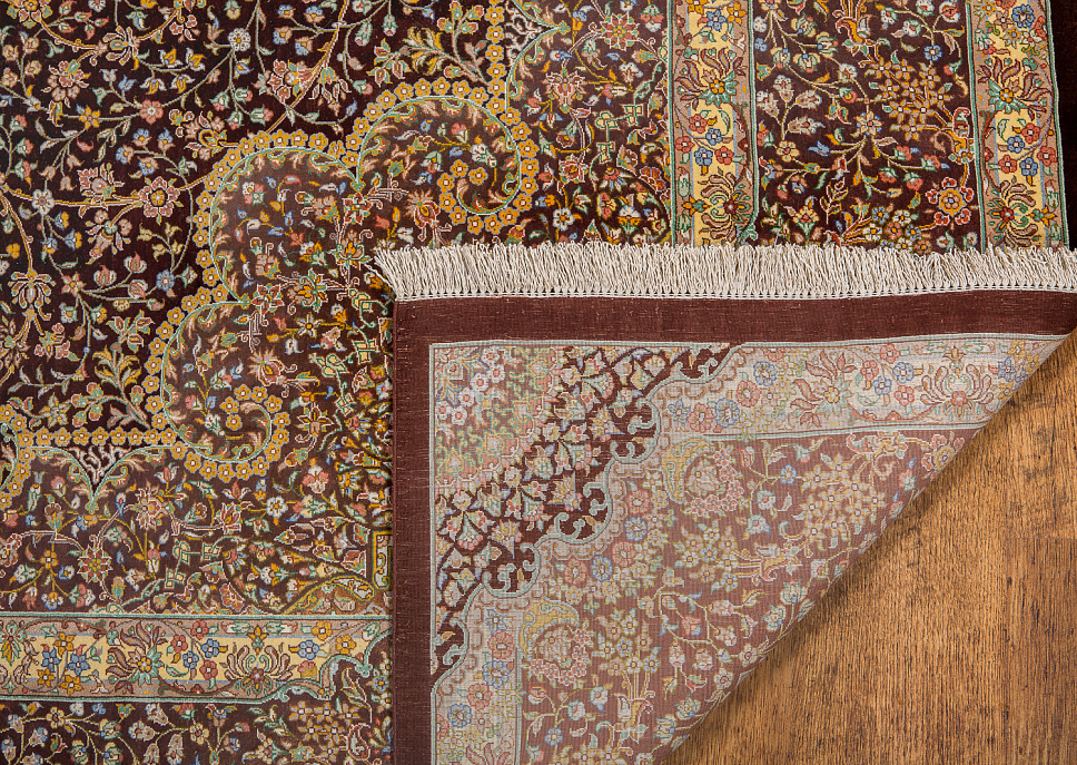 Иранский ковёр из шёлка «QOM» 11-195-IR