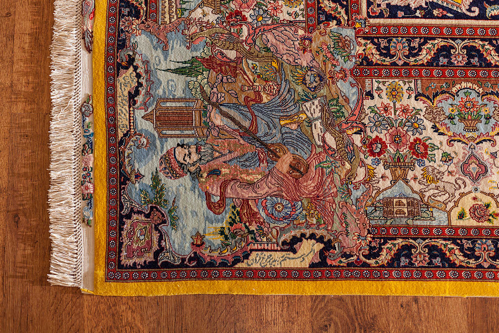 Иранский ковёр из шерсти и шёлка «TABRIZ 40» 11-386-IR