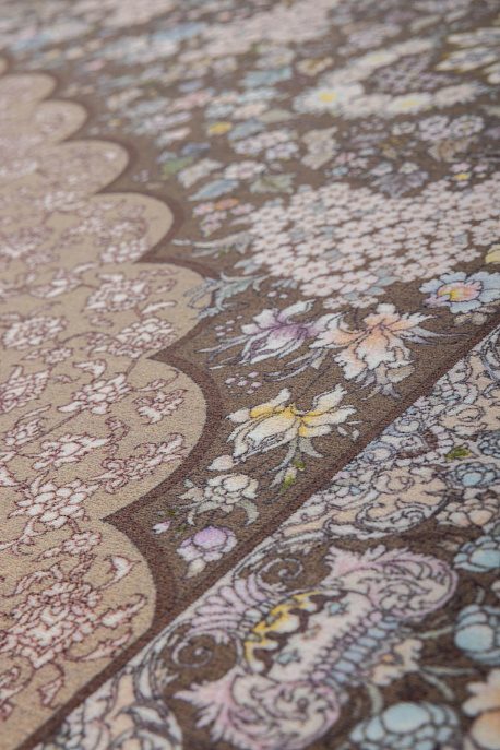 Иранский ковёр из полиэфирного шёлка «NOBLE» 100-912-PERU