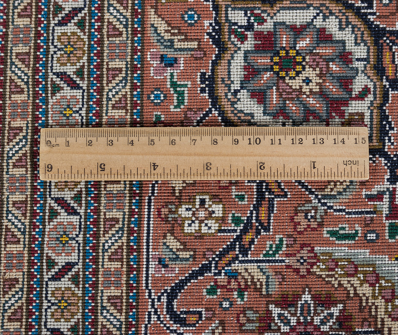 Иранский ковёр из шерсти и шёлка «TABRIZ MAHI» 13-46-IR