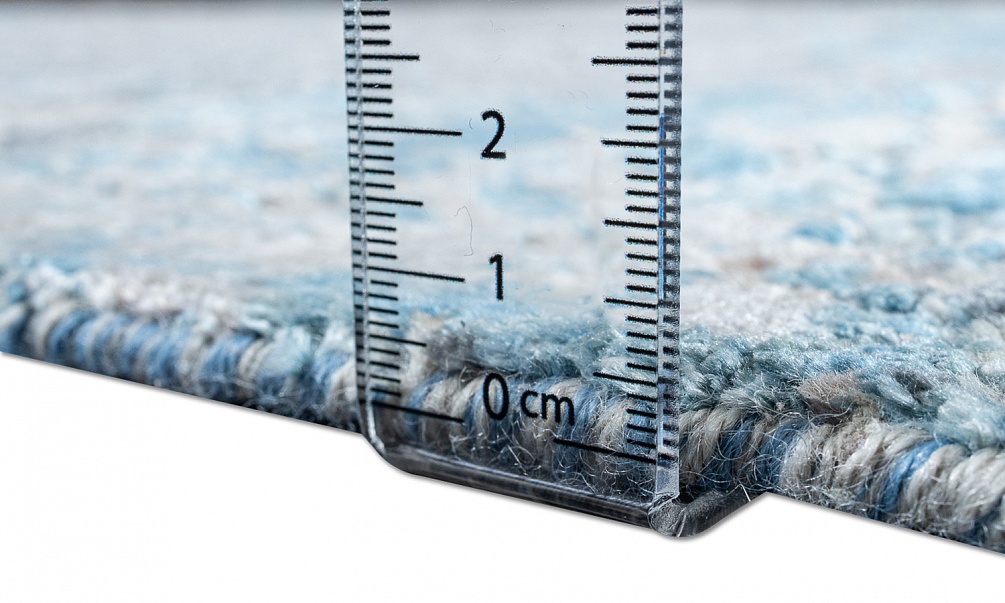 Индийский ковер из шерсти и шёлка «WEST HOLLYWOOD» PJ2103-BLUE-GREY