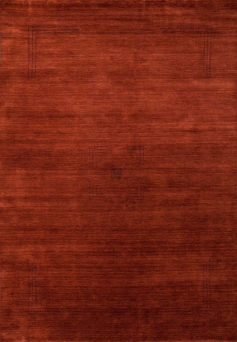 Индийский ковер из шерсти «LOURIBUFF» 201224-RUST