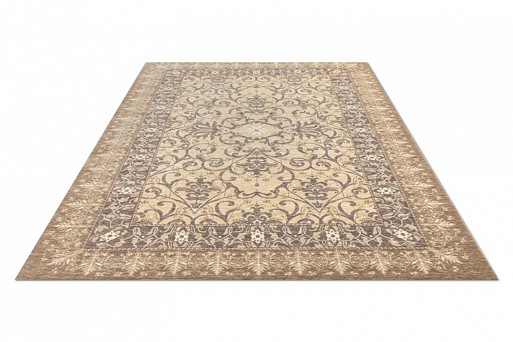 Бельгийский ковер из вискозы, акрила и хлопка «ELEGANT TAPESTRY» DIORA-BRN-7814