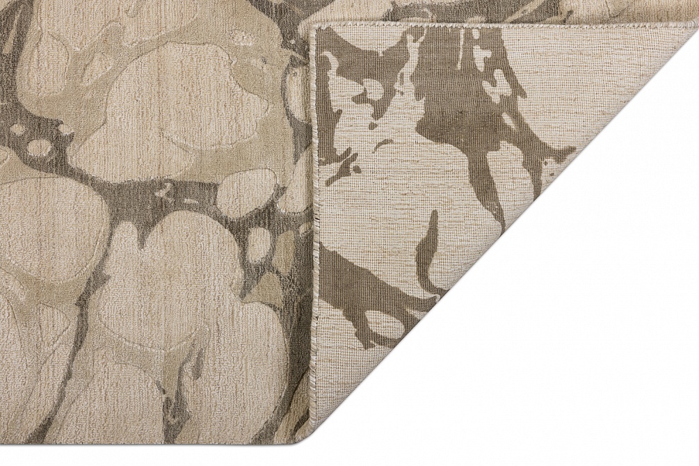 Индийский ковер из арт-шёлка и шерсти «EVEREST» 2023196-OTTER