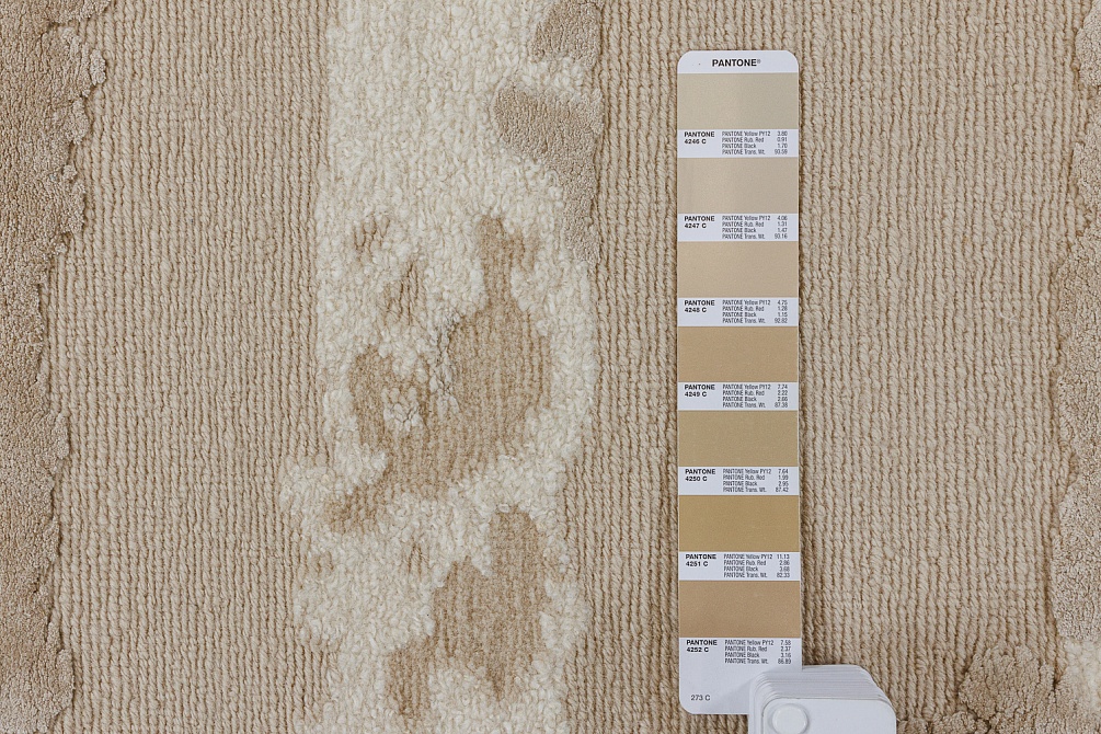 Индийский ковер из шерсти, шёлка и хлопка «CHARME NOMAD» DD24-831-BEIGE 12
