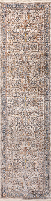 Турецкий ковер из полиэфирного шёлка «MYSTIC» 1366A-KEM-NAV(Runner)