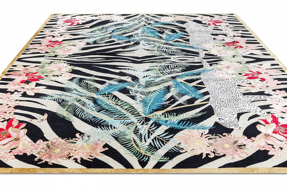 Непальский ковер из шерсти и шёлка «CHINESE ART DECO» CA-4