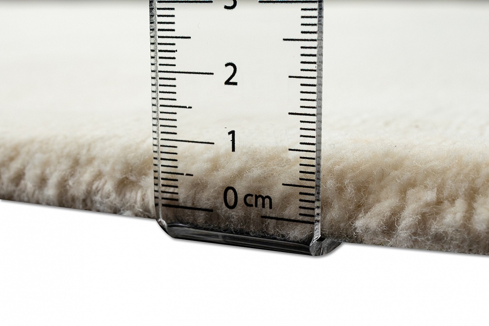 Индийский ковер из кашемира «BLANC DE BLANCS» PLAIN-IVORY