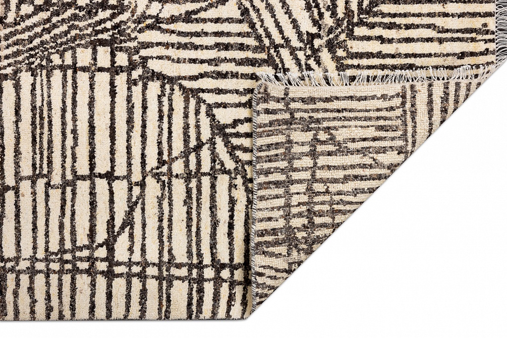 Индийский ковер из шерсти «SORRENTO» CE4610-IVORY-M.BROWN