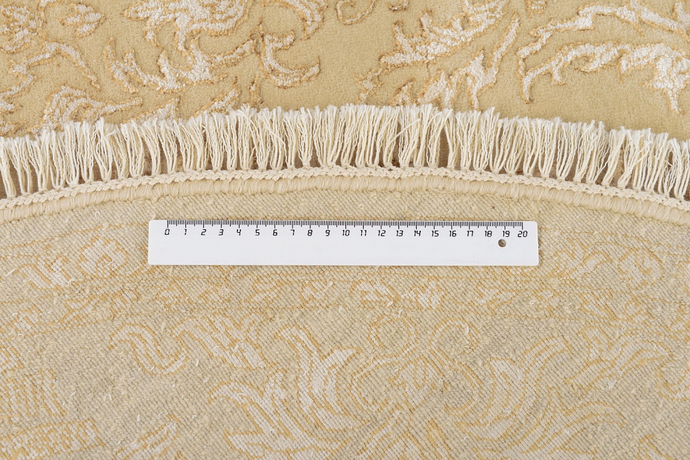 Индийский ковер из шерсти и арт-шёлка «KING OF AGRA» NO67-CRE-CRE14854(Oval)