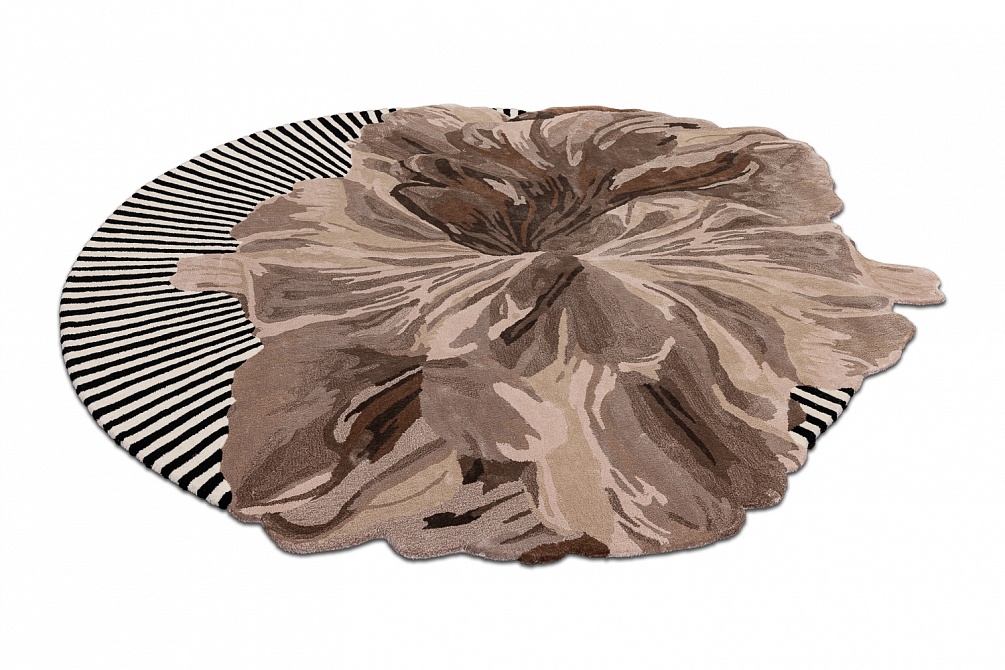 Индийский ковер из шерсти и эвкалиптового шёлка «VELVET MIRAGE» DAHLIA TAUPE 3
