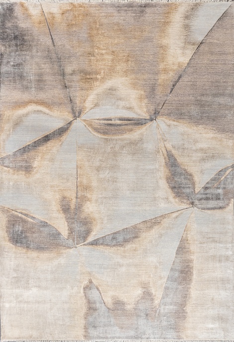 Индийский ковер из шёлка и шерсти «ILLUSION» GST-1-BROWN-CHARCOAL 1