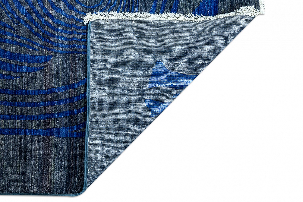 Пакистанский ковер из шерсти «LIBERTY A/B 10/10» 938-CHR-BLU