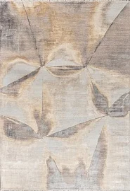 Индийский ковер из шёлка и шерсти «ILLUSION» GST-1-BROWN-CHARCOAL 1