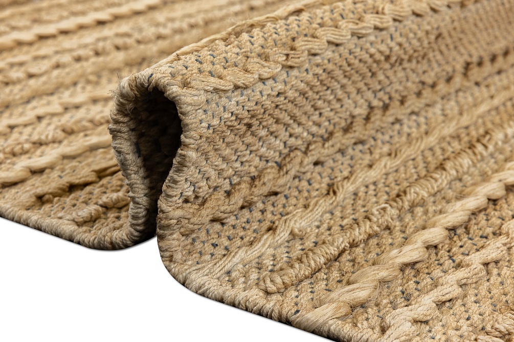Индийский ковер из джута «JUTE MODERN» CHAMPAGNE-MARINE-2 8