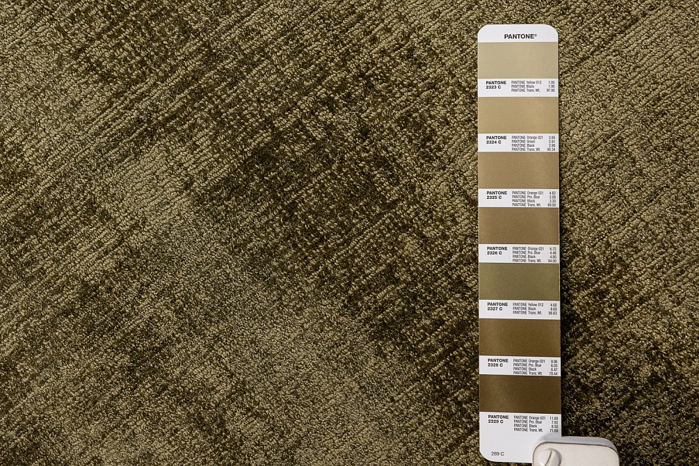 Индийский ковер из арт-шёлка и хлопка «CROSS SPEСIAL» B064-TOBACCO 10