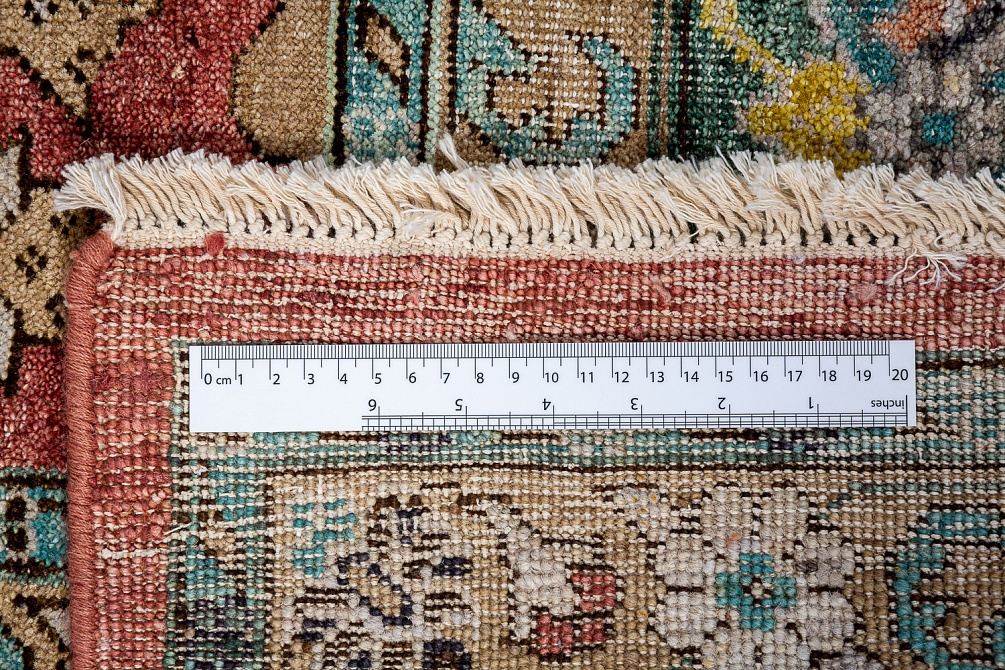 Индийский ковер из шерсти и хлопка «SOMEPLACE IN TIME» EA3006-L.CORAL-S.BLUE 9