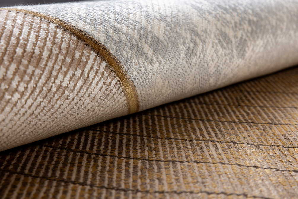 Турецкий ковёр из бамбукового шёлка и акрила «WALDORF ASTORIA» 2062A-BRN-BRN