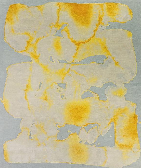 Непальский ковер из шерсти и шёлка «RUG STAR» MONO 12-LIGUID GLD ON GRY BG 1