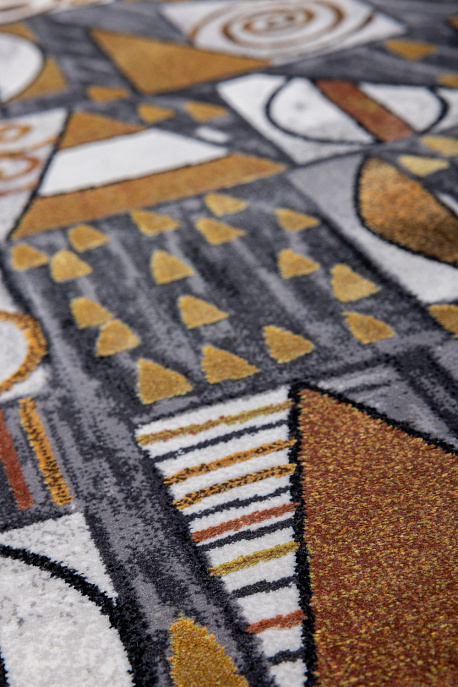Турецкий ковёр из бамбукового шёлка, эвкалиптового шёлка и акрила «FRIDA» TK85D-COK-KGRI