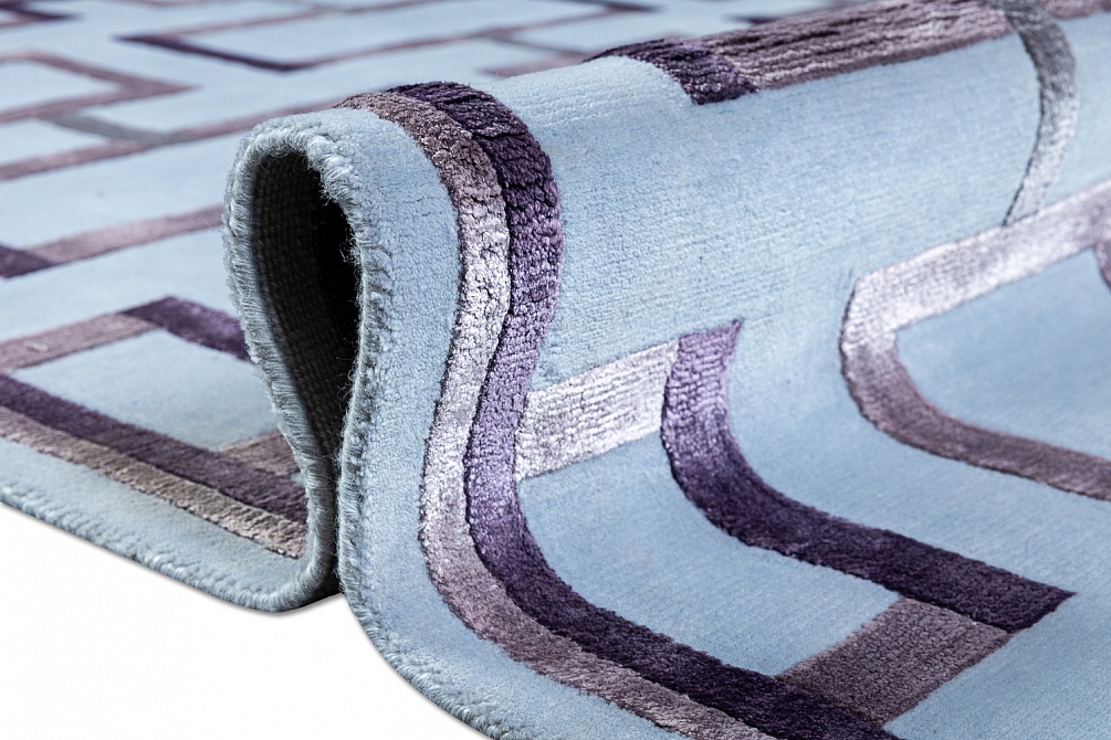 Индийский ковер из шерсти и арт-шёлка «RUSSEL SQUARE» TOPIARY-VIOL