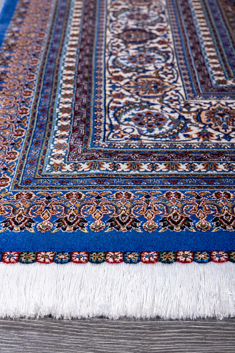 Иранский ковёр из шёлка и модала «QUM PERSIAN» 601-BLU