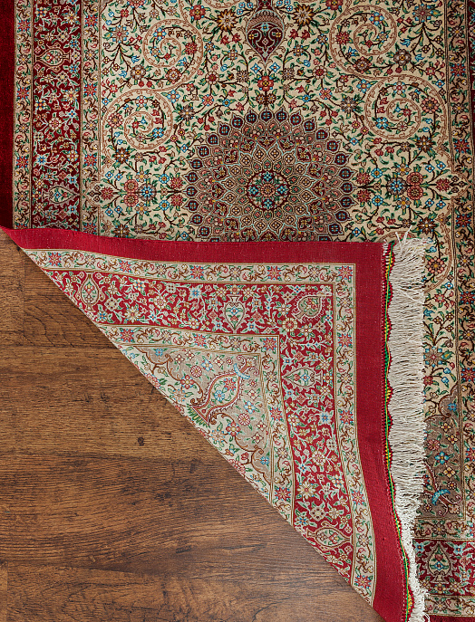 Иранский ковёр из шёлка «QOM» 13-230/S-IR