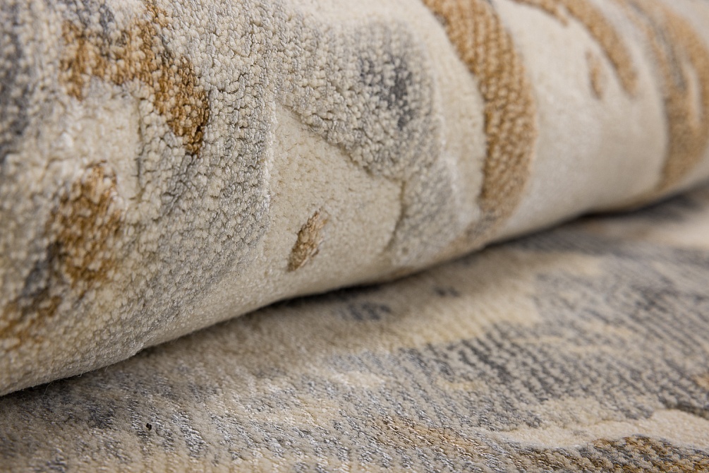 Индийский ковер из арт-шёлка и шерсти «MIST SPECIAL» 2023165-SEAL