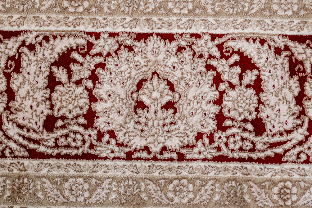 Турецкий ковёр из бамбукового шёлка «UNIQUE SILK» 9070A-B.IVR-B.L.RED