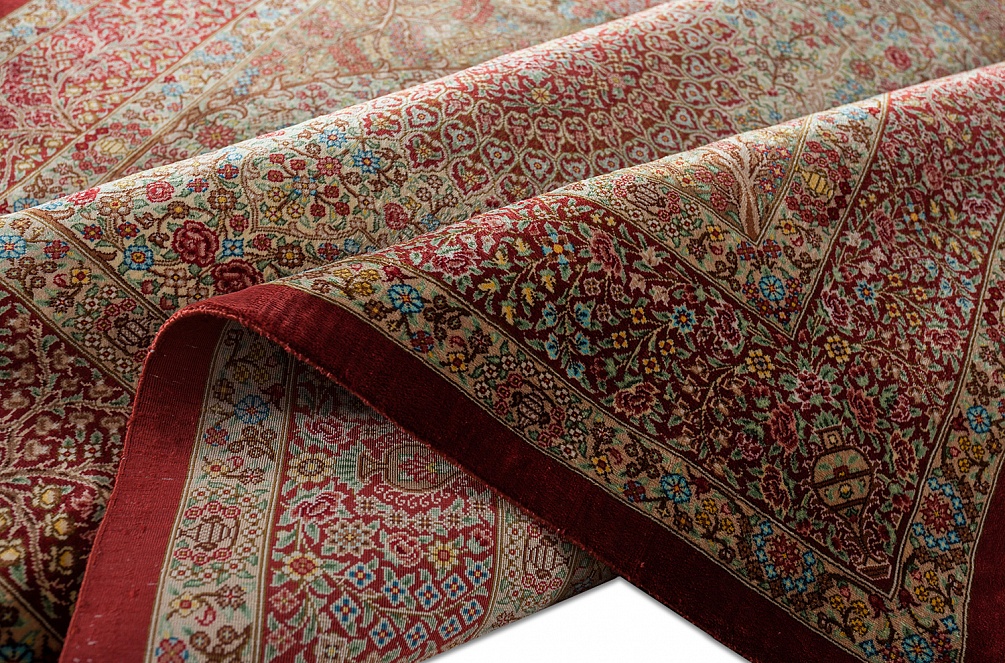 Иранский ковер из шёлка «QOM» 10-324/S-IR 6