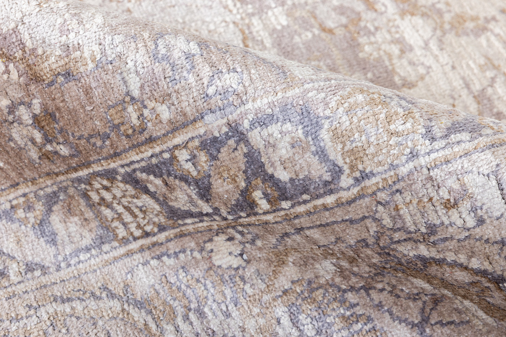 Индийский ковер из шерсти и шёлка «WEST HOLLYWOOD» AN1605-BGE