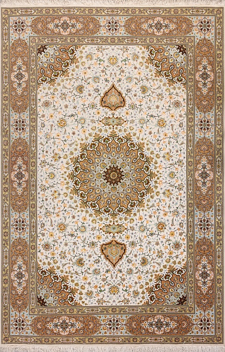 Иранский ковер из шерсти и шёлка «TABRIZ 40» 9-344-IR 1