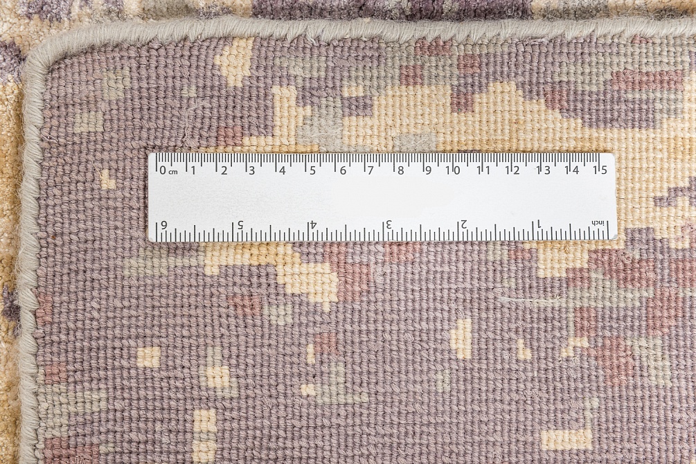 Индийский ковер из арт-шёлка, шерсти и хлопка «CHROME GOLD» 2-MULTI