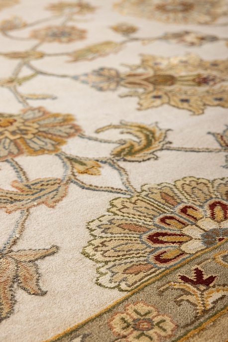 Индийский ковер из шерсти, шёлка и хлопка «AURORA 14/14» QNQ03-MIVR-LTAN 7